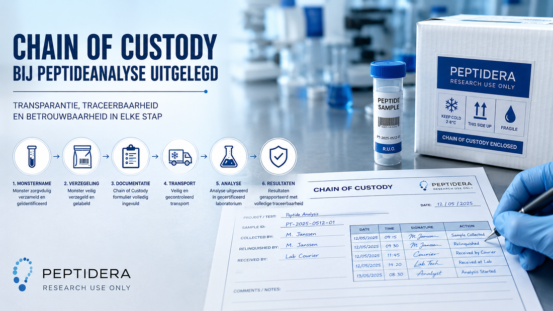 Chain of custody bij peptideanalyse uitgelegd