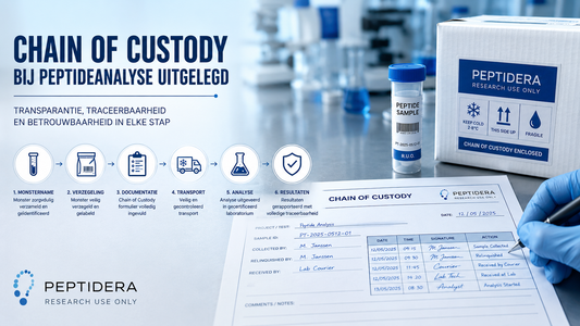 Chain of custody bij peptideanalyse uitgelegd