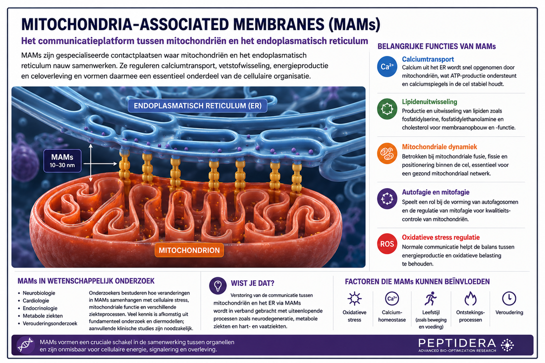 Mitochondria-Associated Membranes (MAMs) uitgelegd | Communicatie tussen mitochondriën en ER