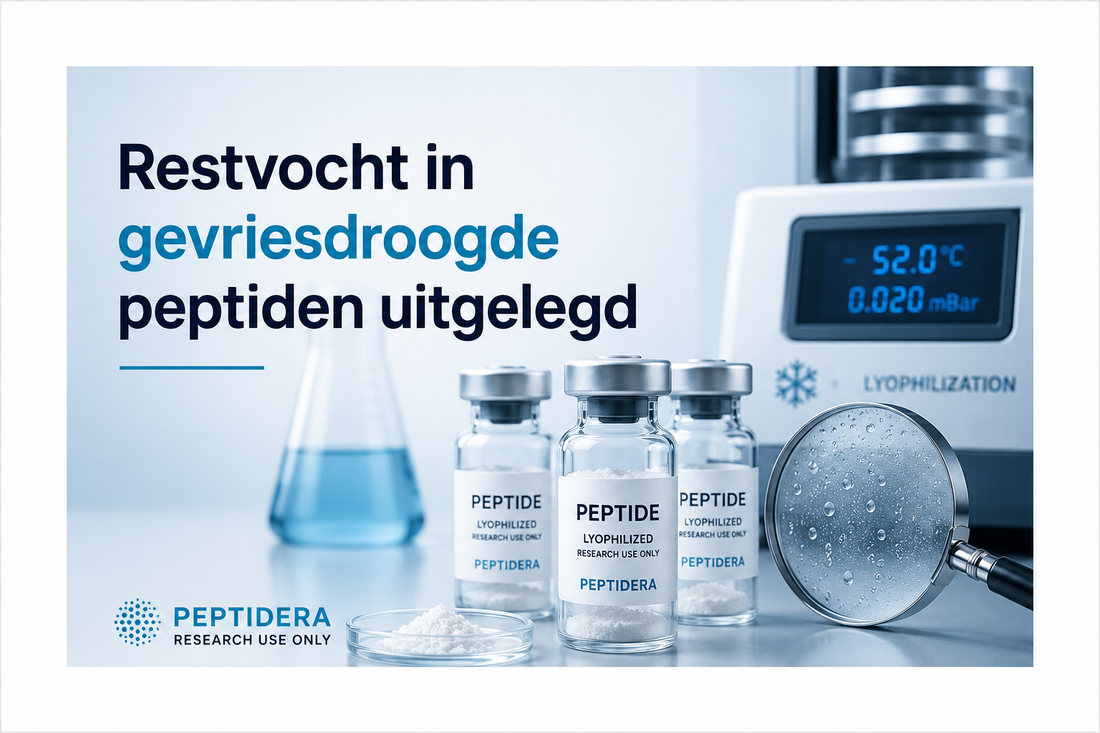 Restvocht in gevriesdroogde peptiden uitgelegd