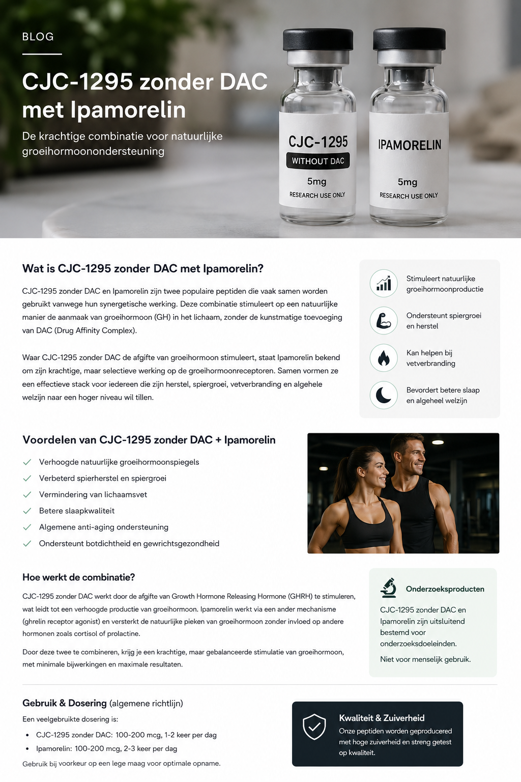 Cjc zonder dac + ipamorelin