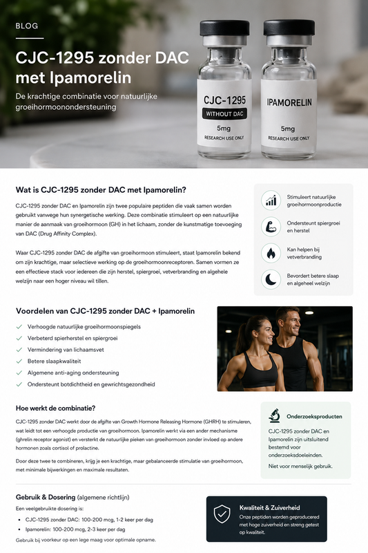 Cjc zonder dac + ipamorelin