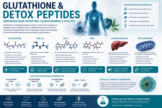 lutathione en Detox Peptides | Onderzoek naar Ontgifting en Celgezondheid