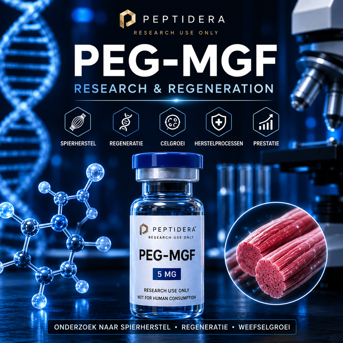 PEG-MGF Peptide: Onderzoek naar Spierherstel en Regeneratie