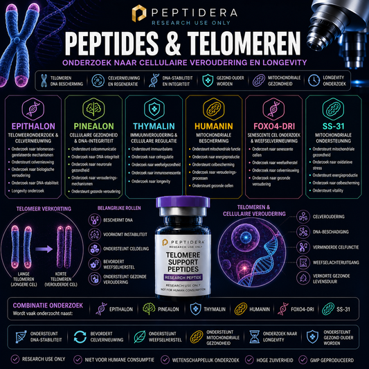 peptides en Telomeren: Onderzoek naar Cellulaire Veroudering en Longevity