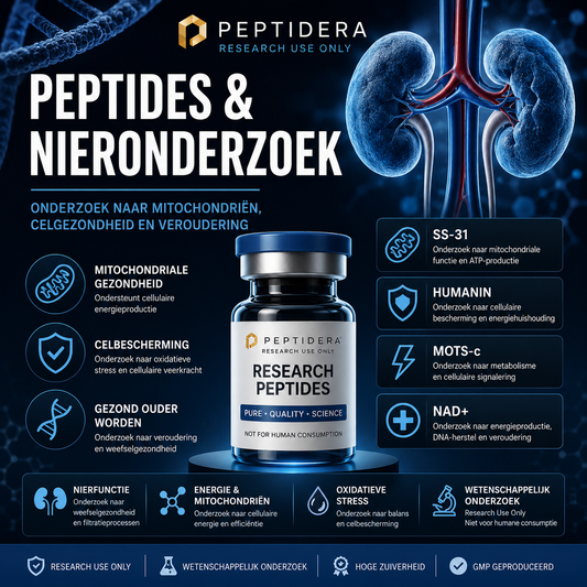 Peptides en Nieronderzoek: Onderzoek naar Mitochondriën, Celgezondheid en Veroudering