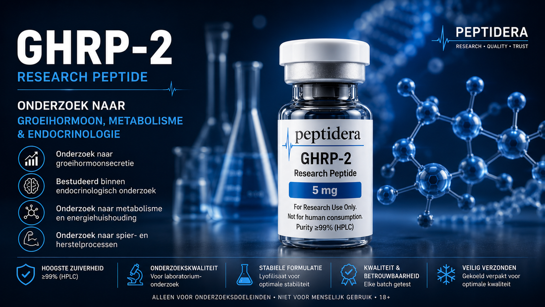 GHRP-2 Research Peptide | Onderzoek naar Groeihormoon, Metabolisme en Endocrinologie