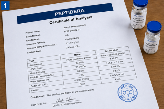 Peptide COA lezen: analysecertificaat uitgelegd