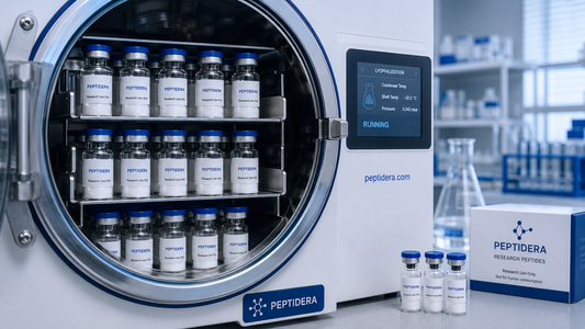 Gevriesdroogde peptiden: werking van lyofilisatie