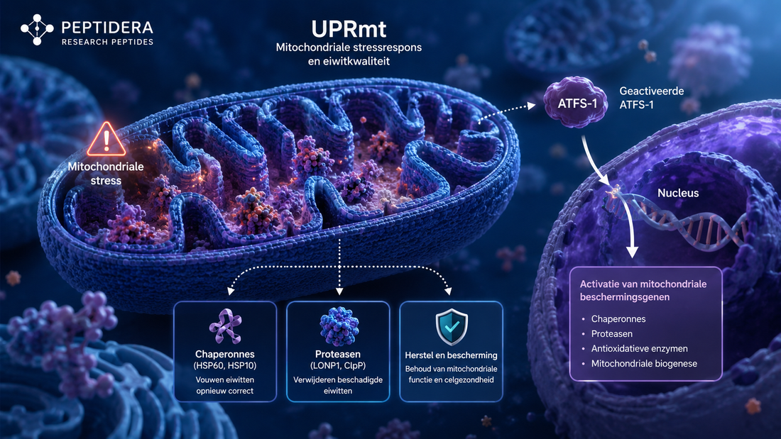 UPRmt: mitochondriale stressrespons en eiwitkwaliteit