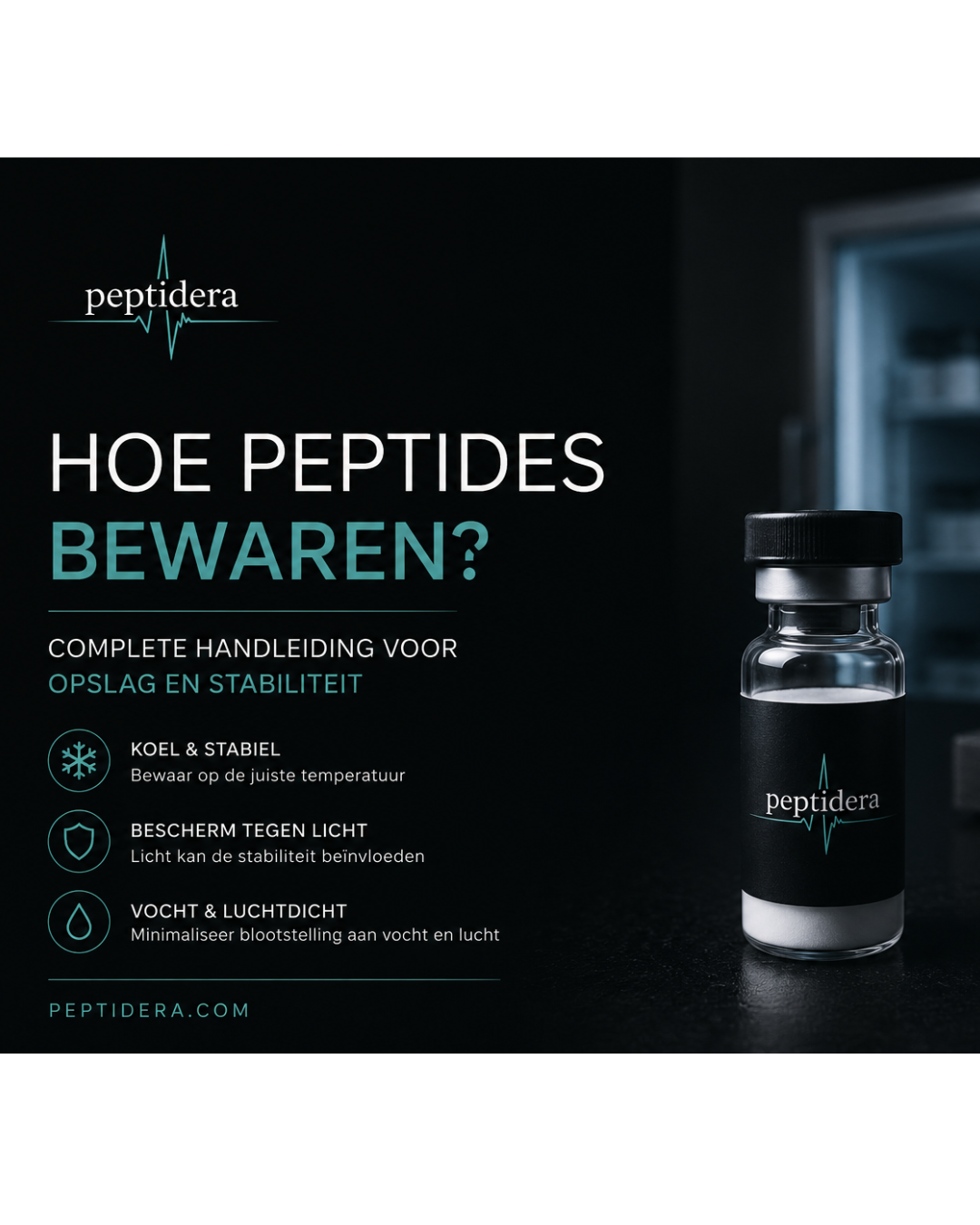 Hoe peptides bewaren? Complete handleiding voor opslag en stabiliteit